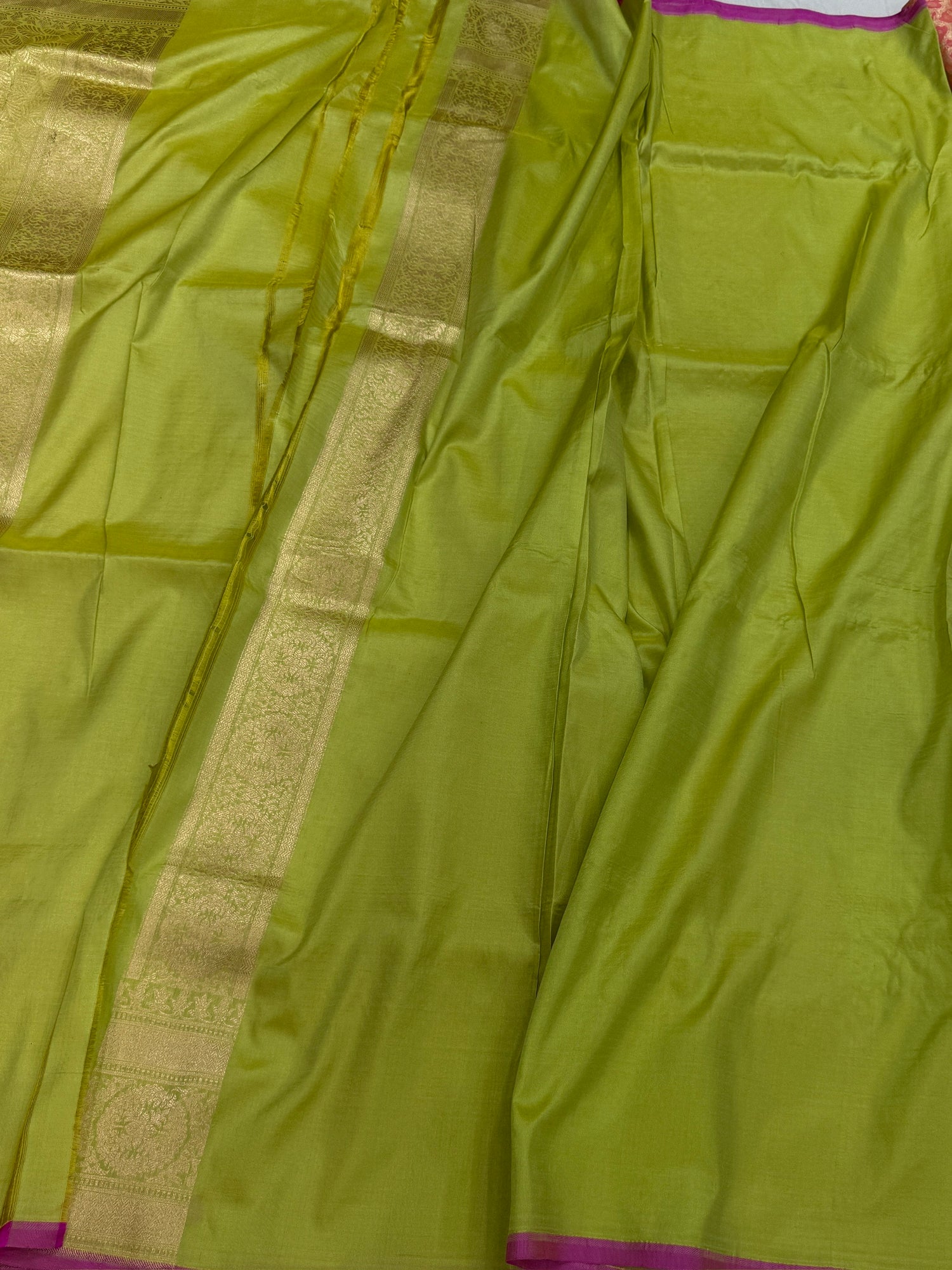 Banarasi Pure Silk Brocade Saree | 100% Pure Katan Silk with Minakari Work