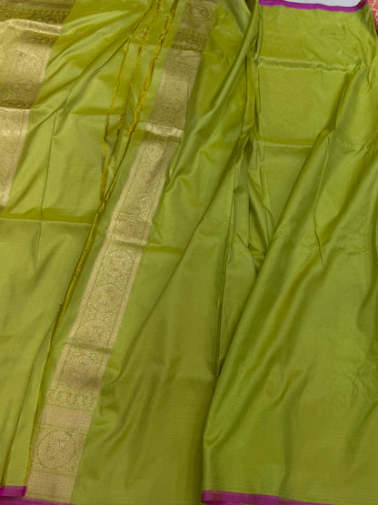 Banarasi Pure Silk Brocade Saree | 100% Pure Katan Silk with Minakari Work