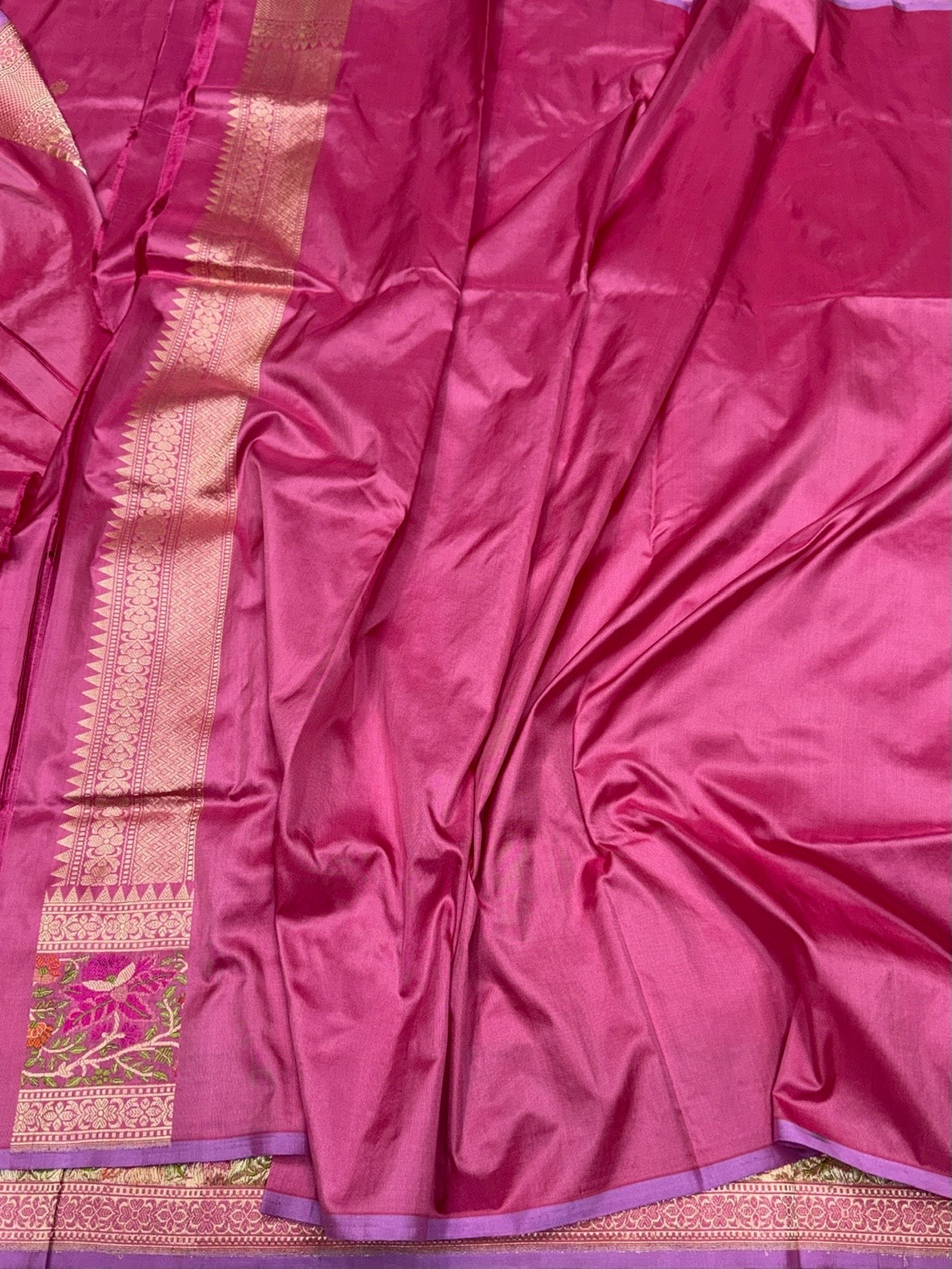 Gajiri Pink Handwoven Pure Banarasi Silk Saree