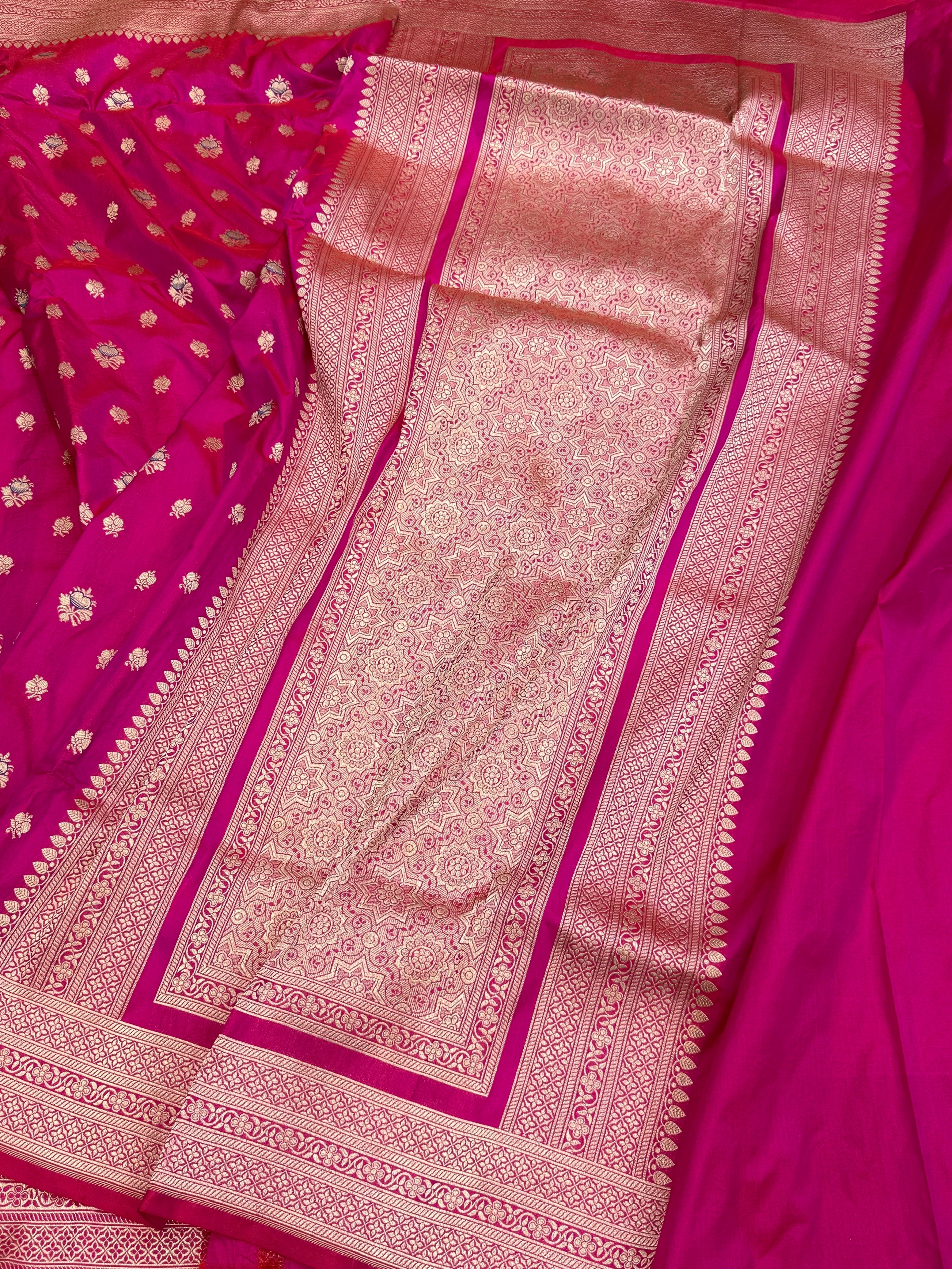 Banarasi Minakari Pure Katan Silk Saree | Pure Silk | Minakari Work | Cutwork Technique | Banarasi Katan Silk Saree