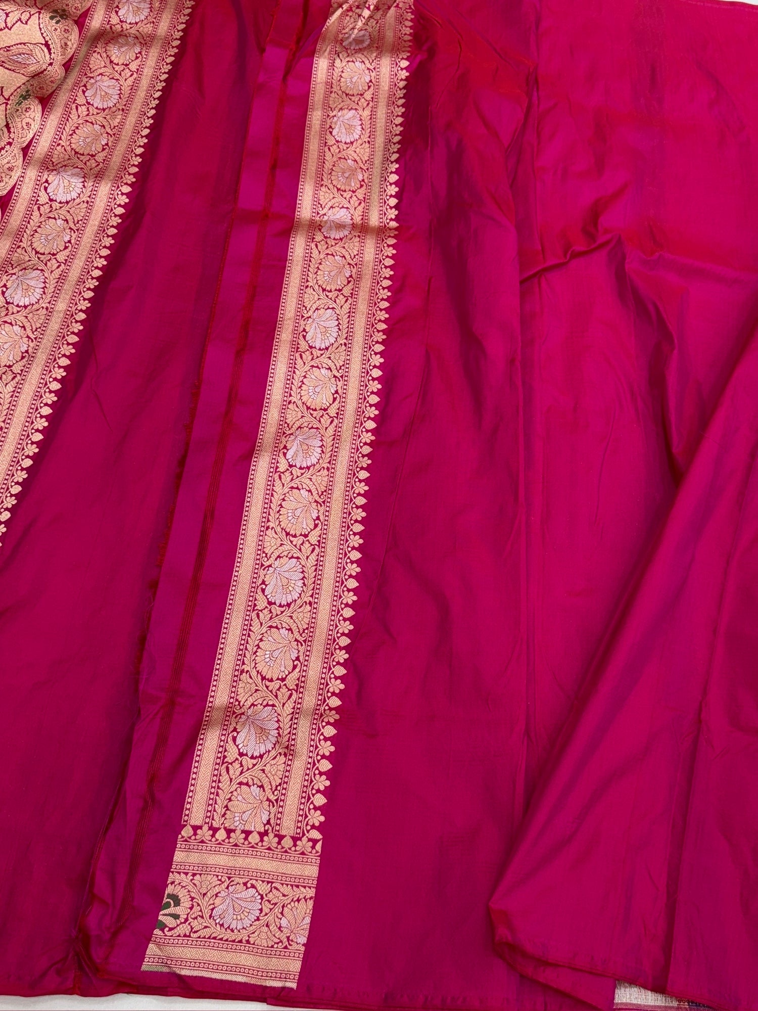 Banarasi Minakari Pure Katan Silk Saree