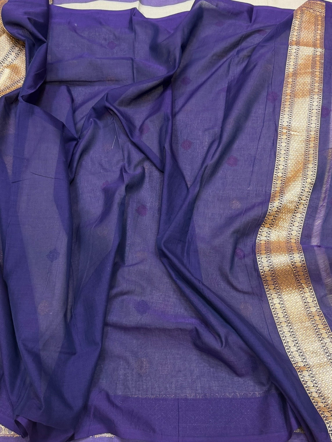 Tussar Handwoven Banarasi Pure Cotton Saree
