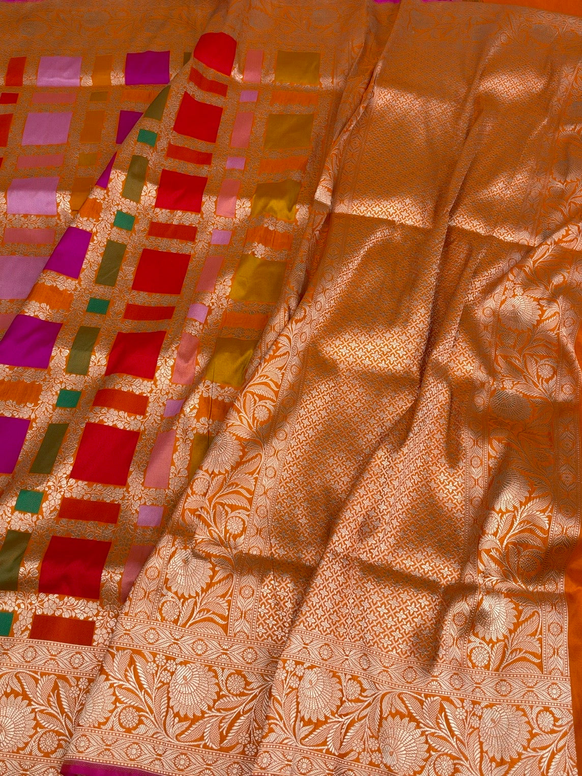 Banarasi Rangkaat Pure Katan Silk Saree