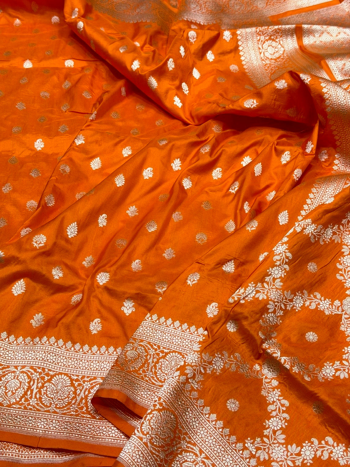 Banarasi Pure Katan Silk Saree | Pure Silk | Cutwork Technique | Banarasi Katan Silk Saree