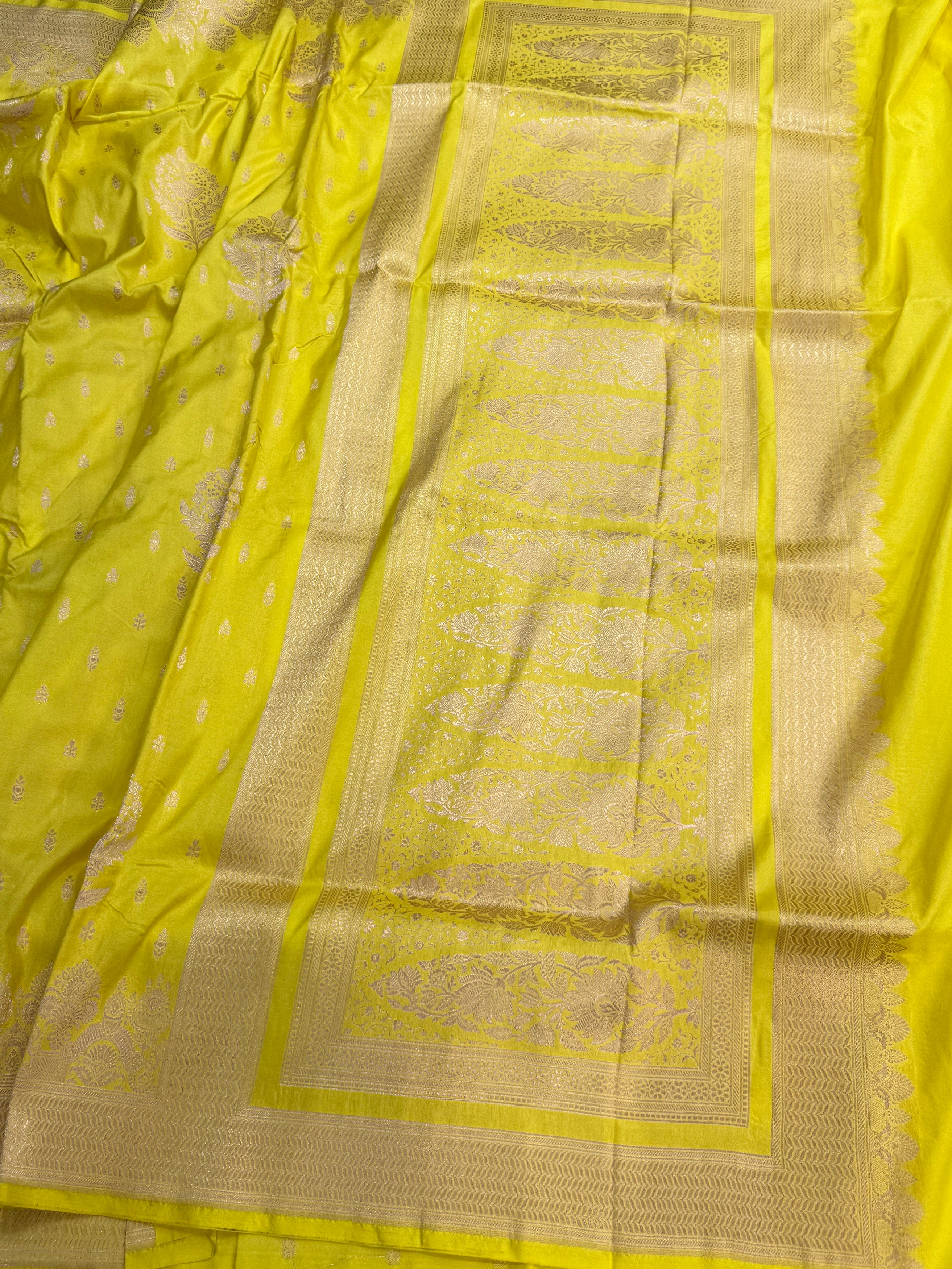 Banarasi Pure Katan Silk Saree | Pure Silk | Cutwork Technique | Banarasi Katan Silk Saree