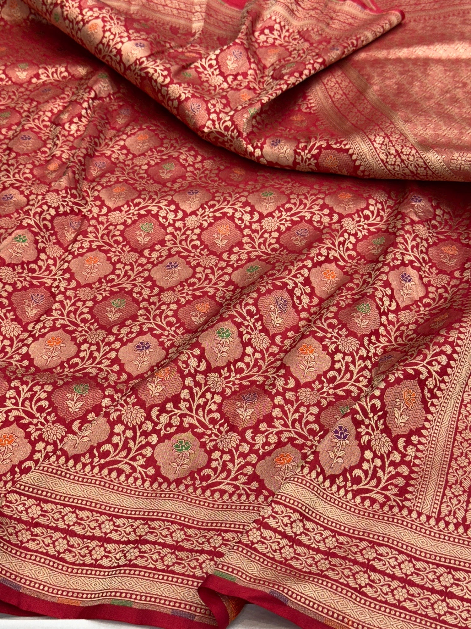 Banarasi Minakari Pure Silk Brocade Saree