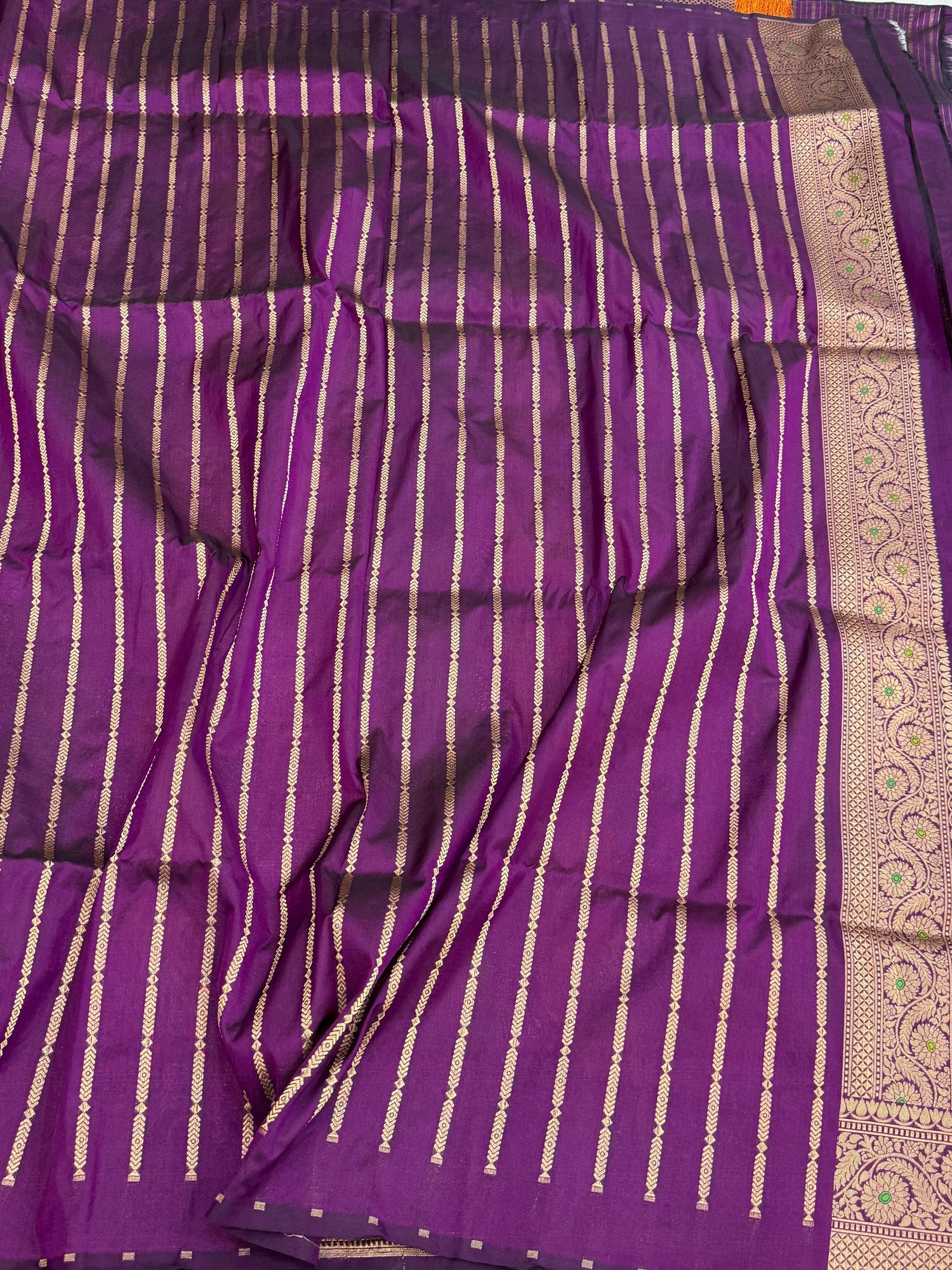 Banarasi Pure Rangkaat Silk Saree – Cutwork Weave in 100% Pure Katan Silk