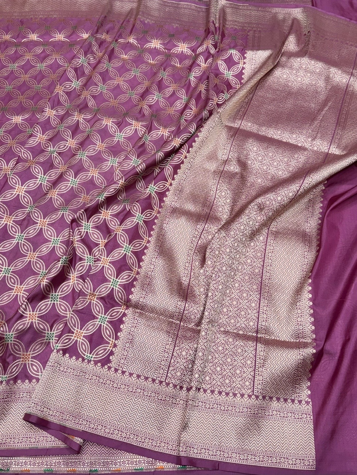 Gajiri Pink Banarasi Minakari Pure Katan Silk Saree | Pure Silk | Minakari Work | Cutwork Technique | Banarasi Katan Silk Saree