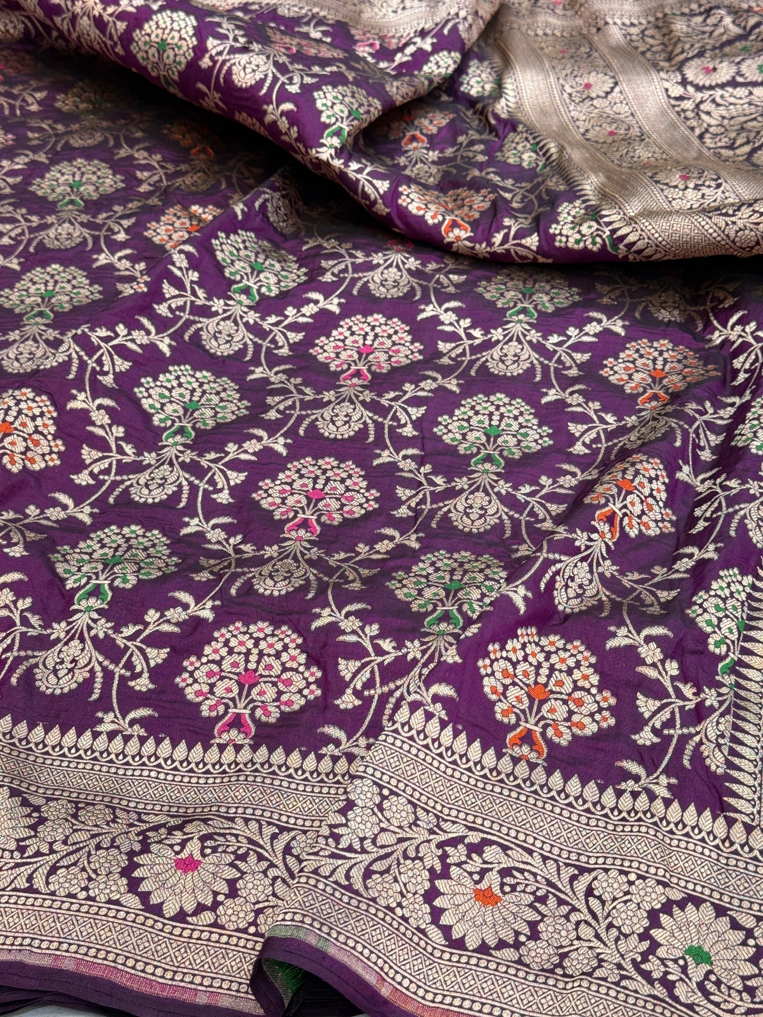 Banarasi Minakari Pure Katan Silk Saree