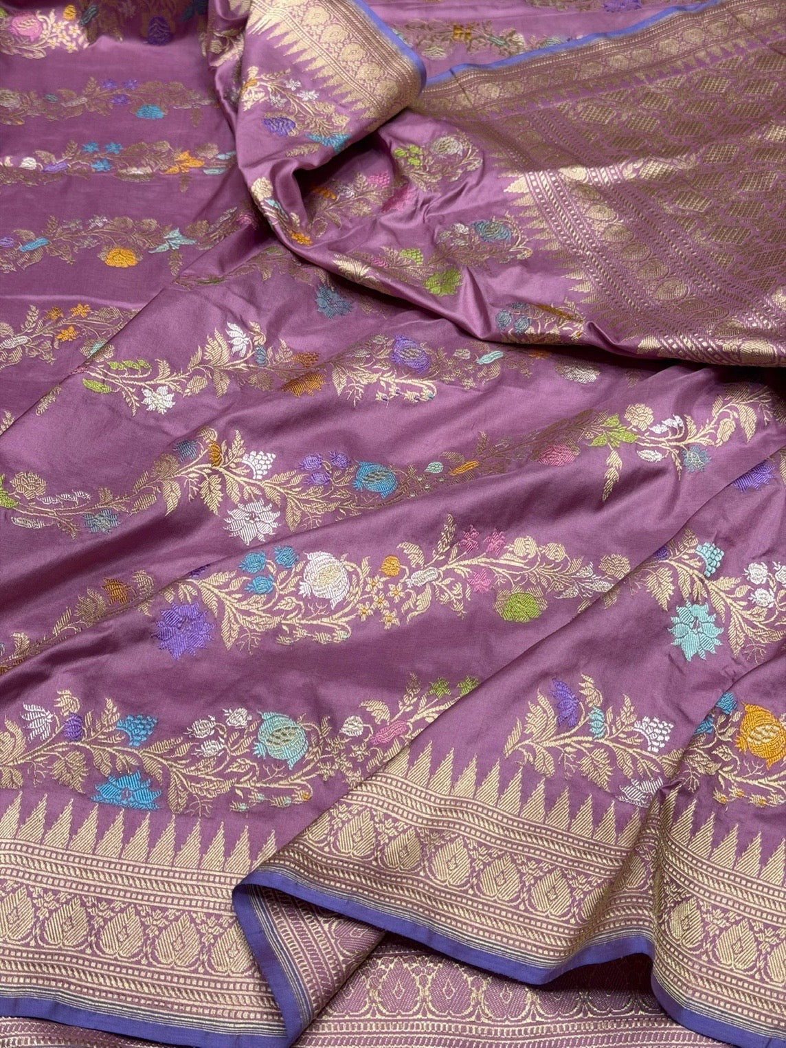 Gajiri Pink Handwoven Pure Banarasi Silk Saree