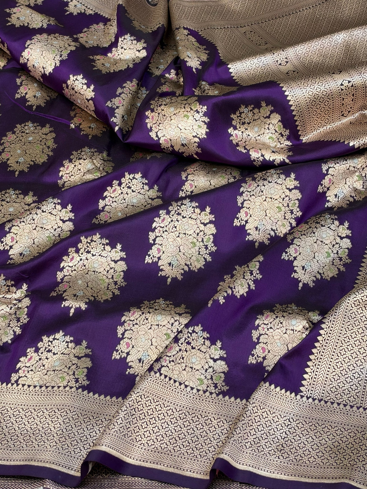 Banarasi Minakari Pure Katan Silk Saree