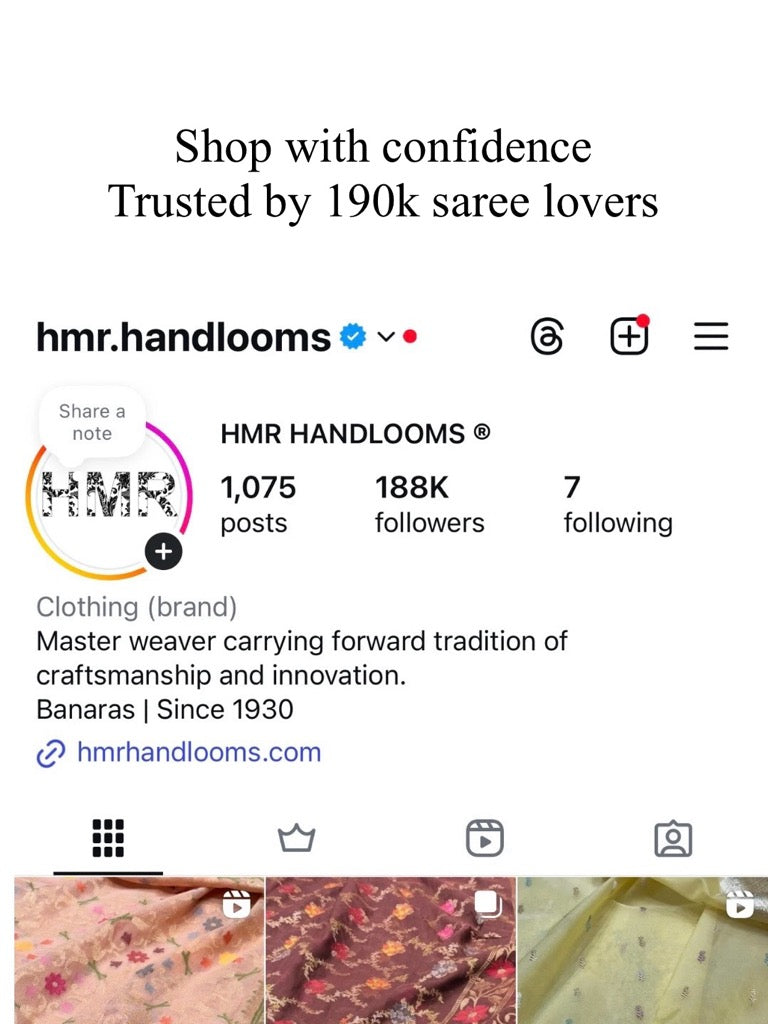 Handwoven Banarasi Cotton Saree