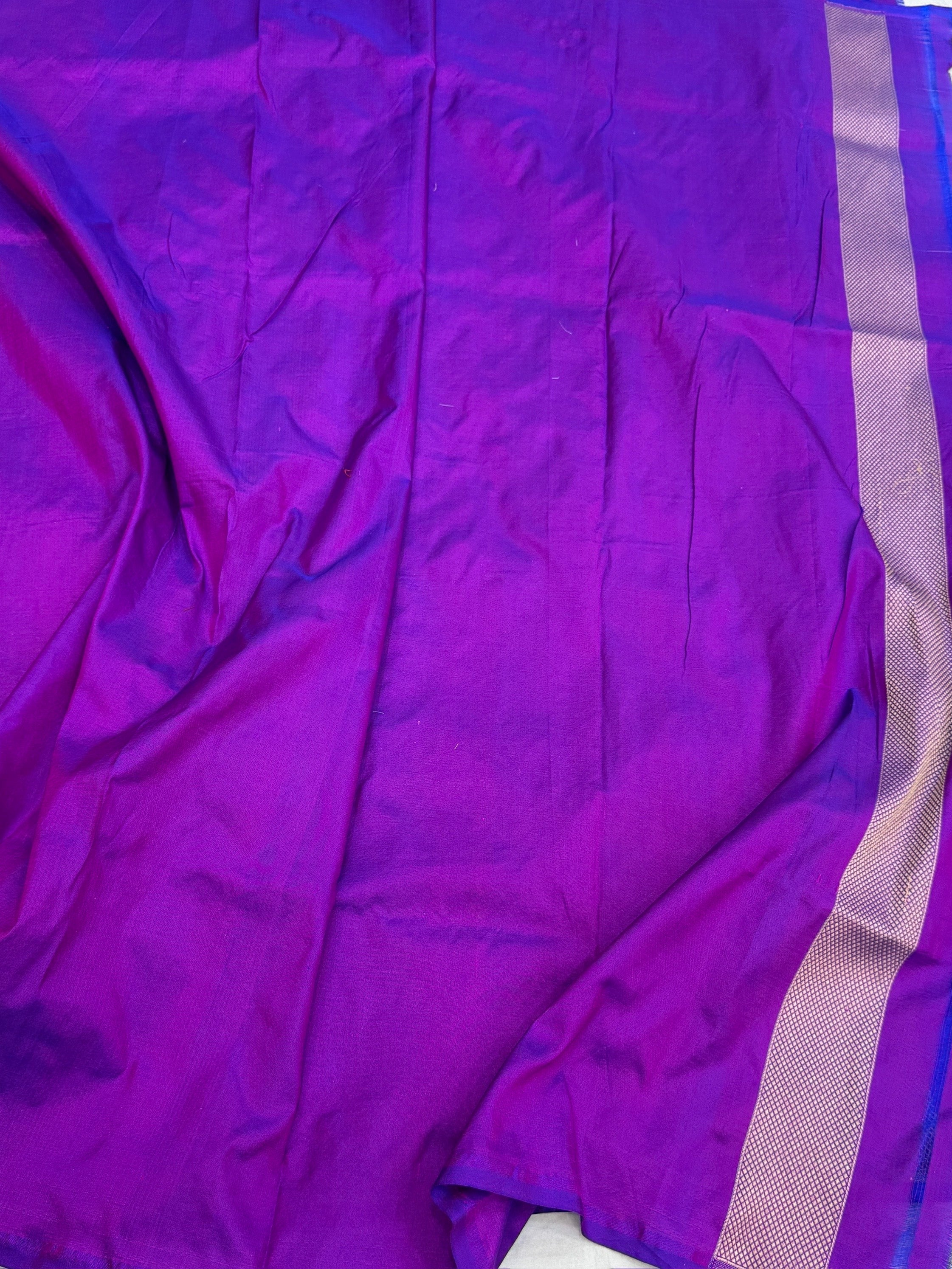 Banarasi Minakari Pure Silk Brocade Saree | 100% Pure Katan Silk Handwoven in Banaras