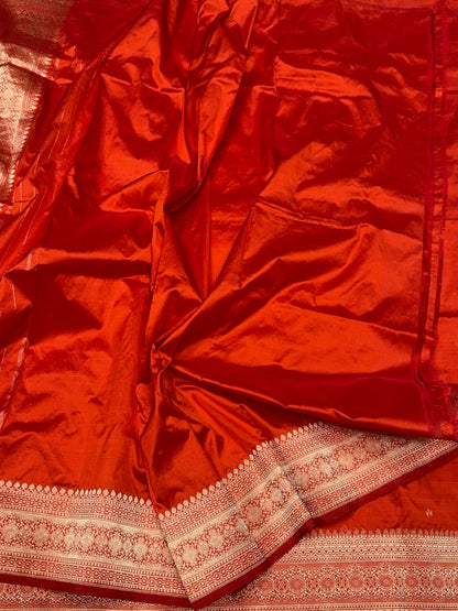 Handwoven Vintage Chand Tara Pure Banarasi Silk Saree