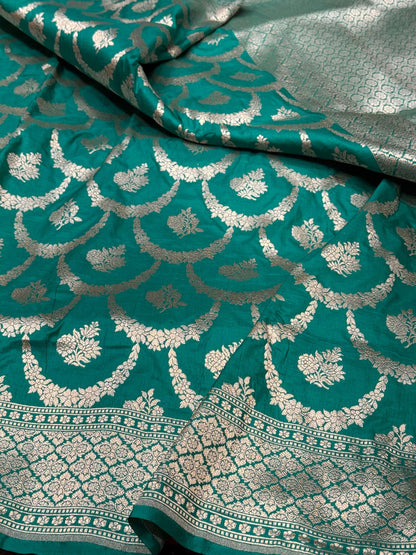 Necklace Design Pure Banarasi Silk Saree