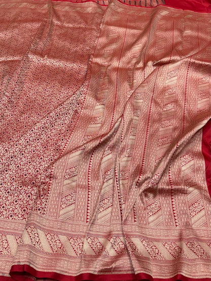 Banarasi Minakari Pure Katan Silk Brocade Saree
