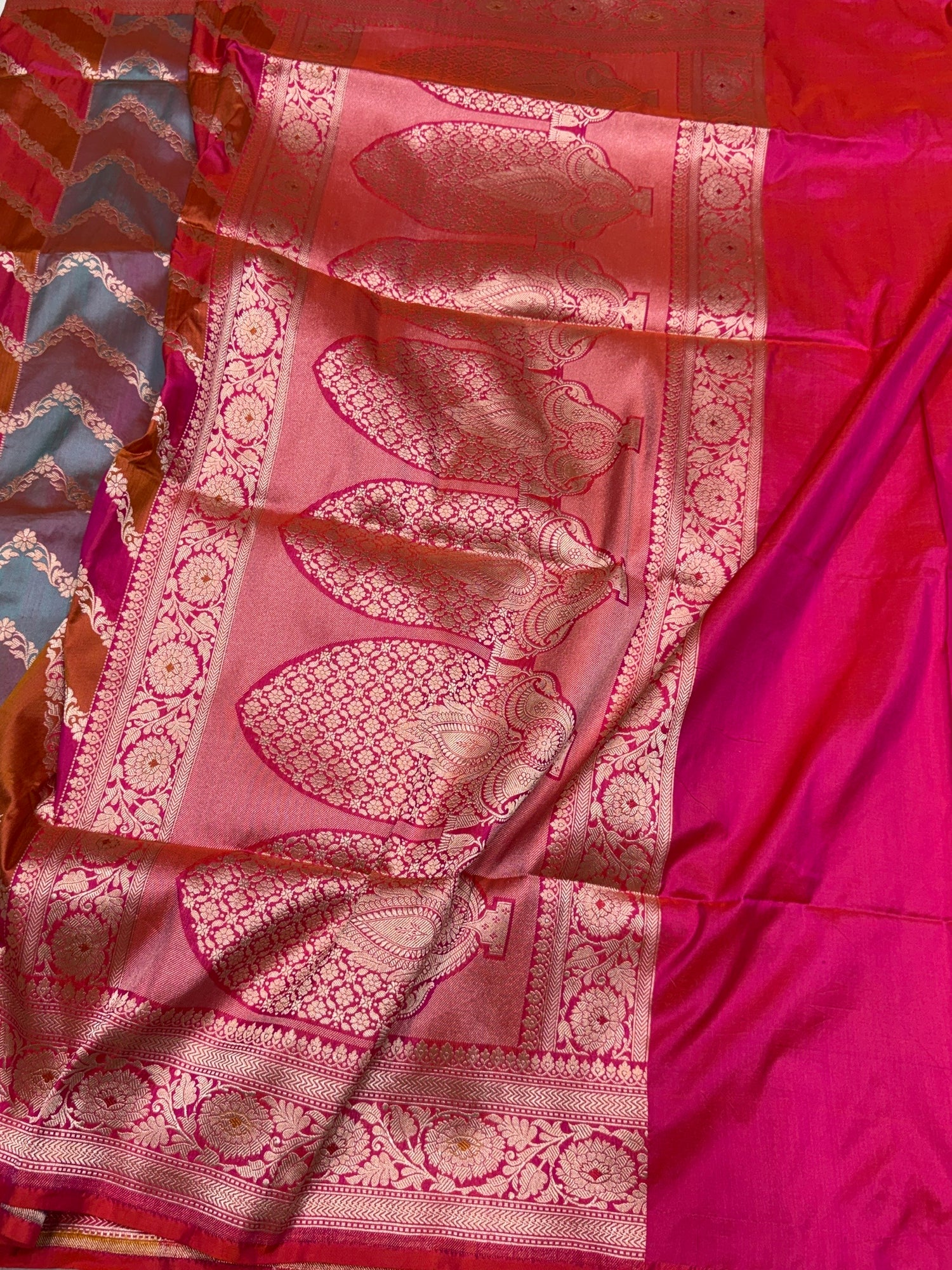 Multicolour Banarasi Pure Silk Saree