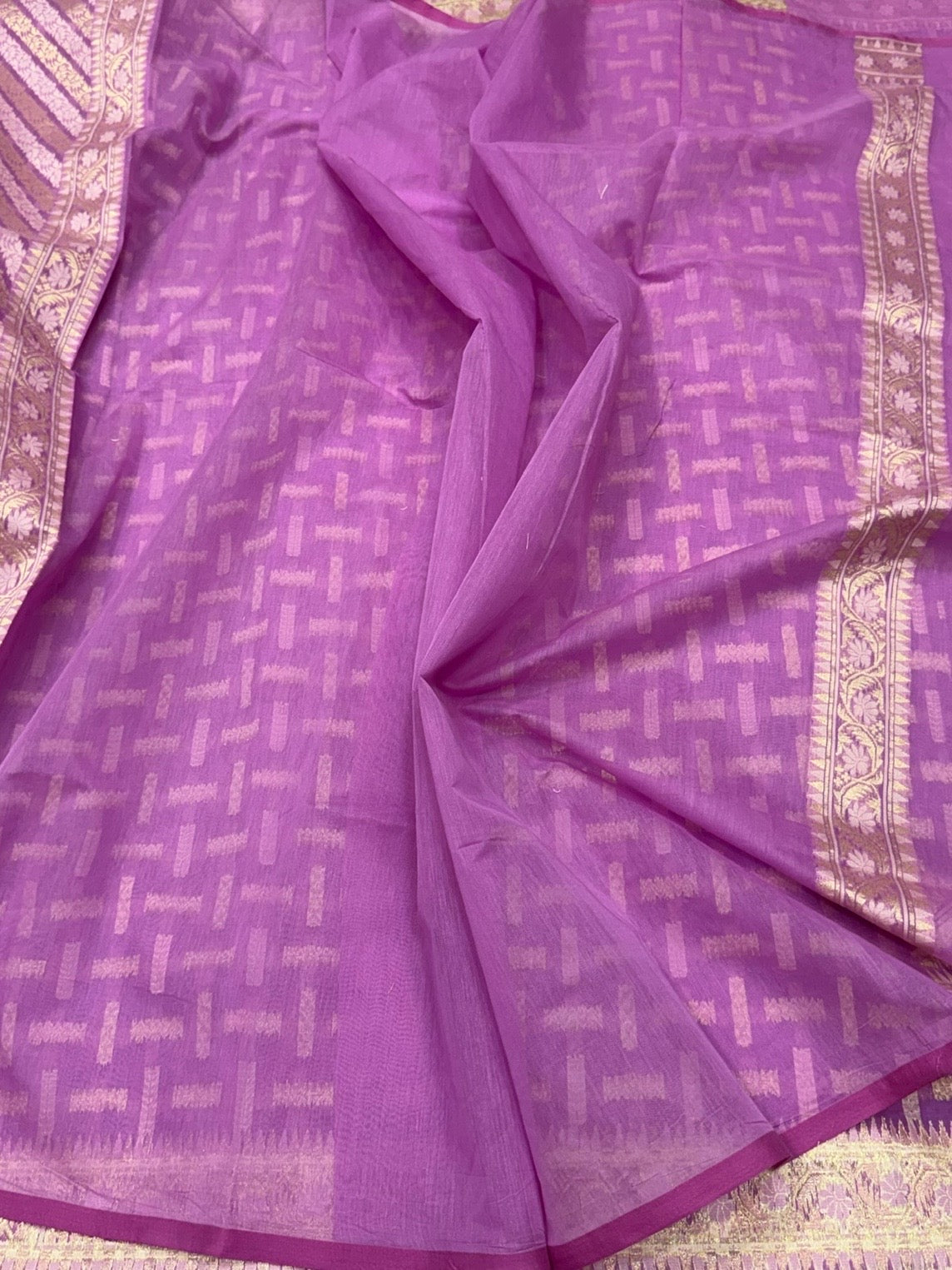 Banarasi Pure Kora Cotton Saree