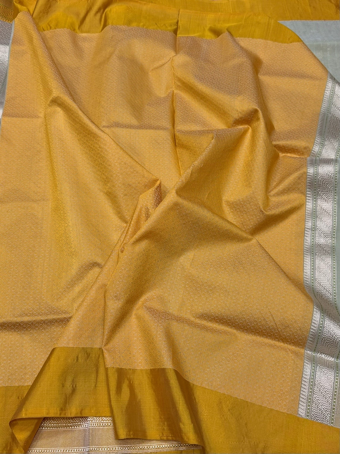 Pista Handwoven Pure Organza Silk Saree