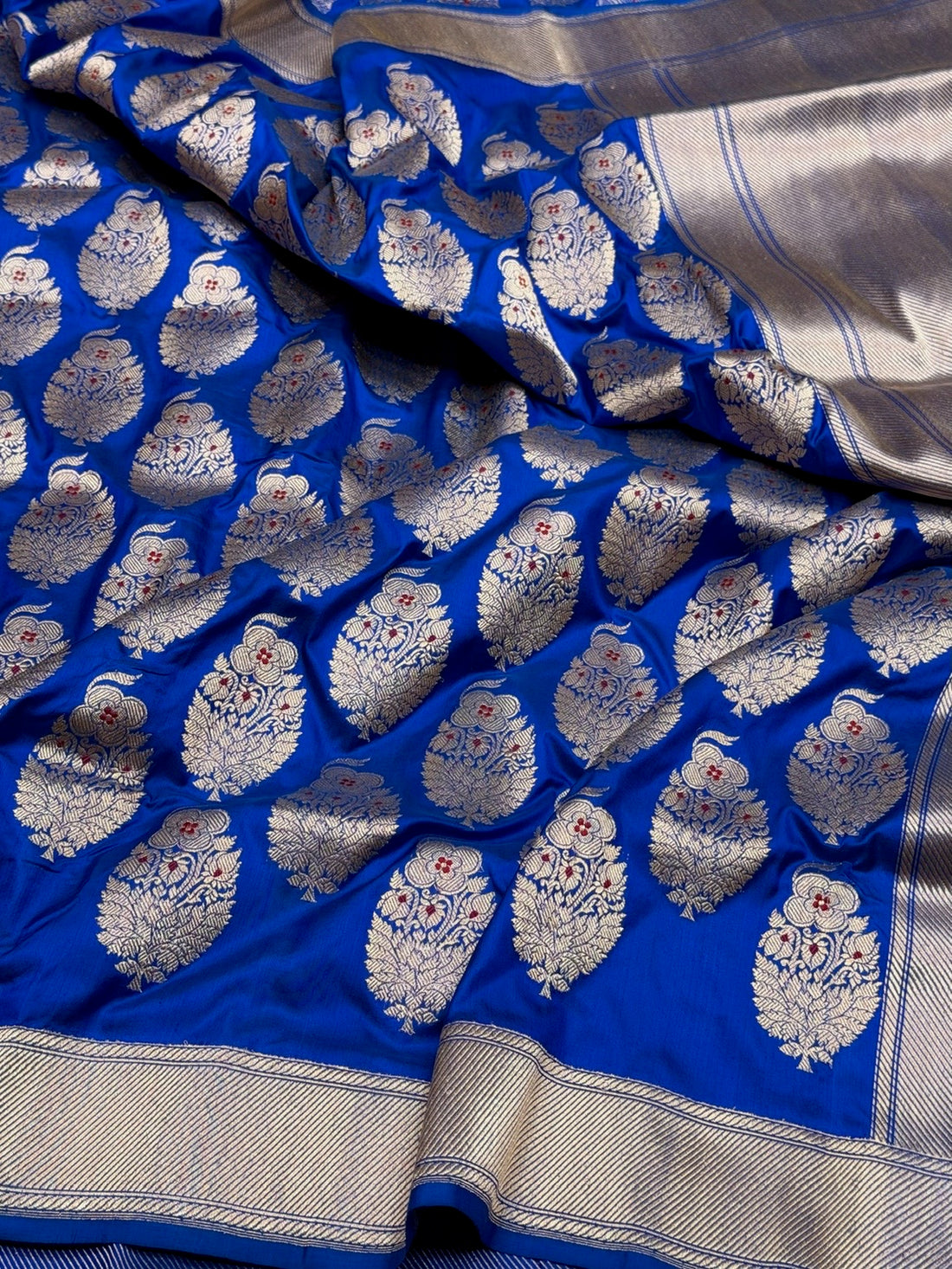 Royal Blue Handwoven Pure Banarasi Silk Saree
