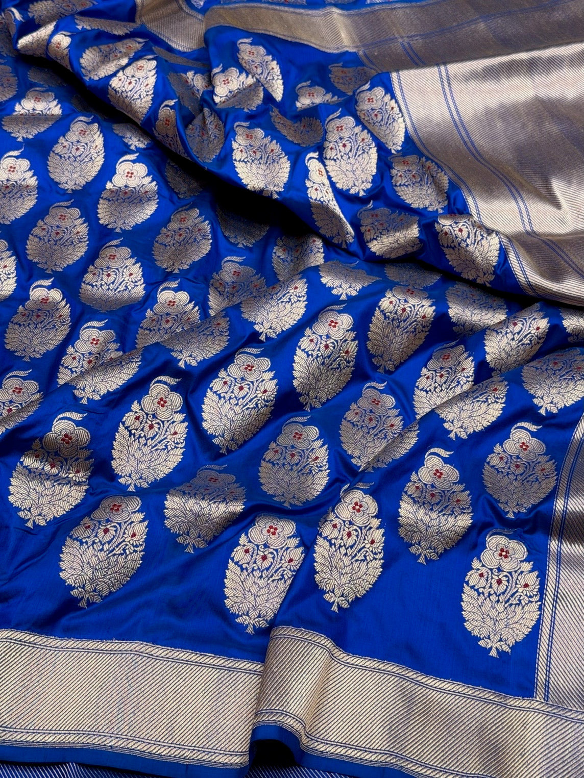 Royal Blue Handwoven Pure Banarasi Silk Saree