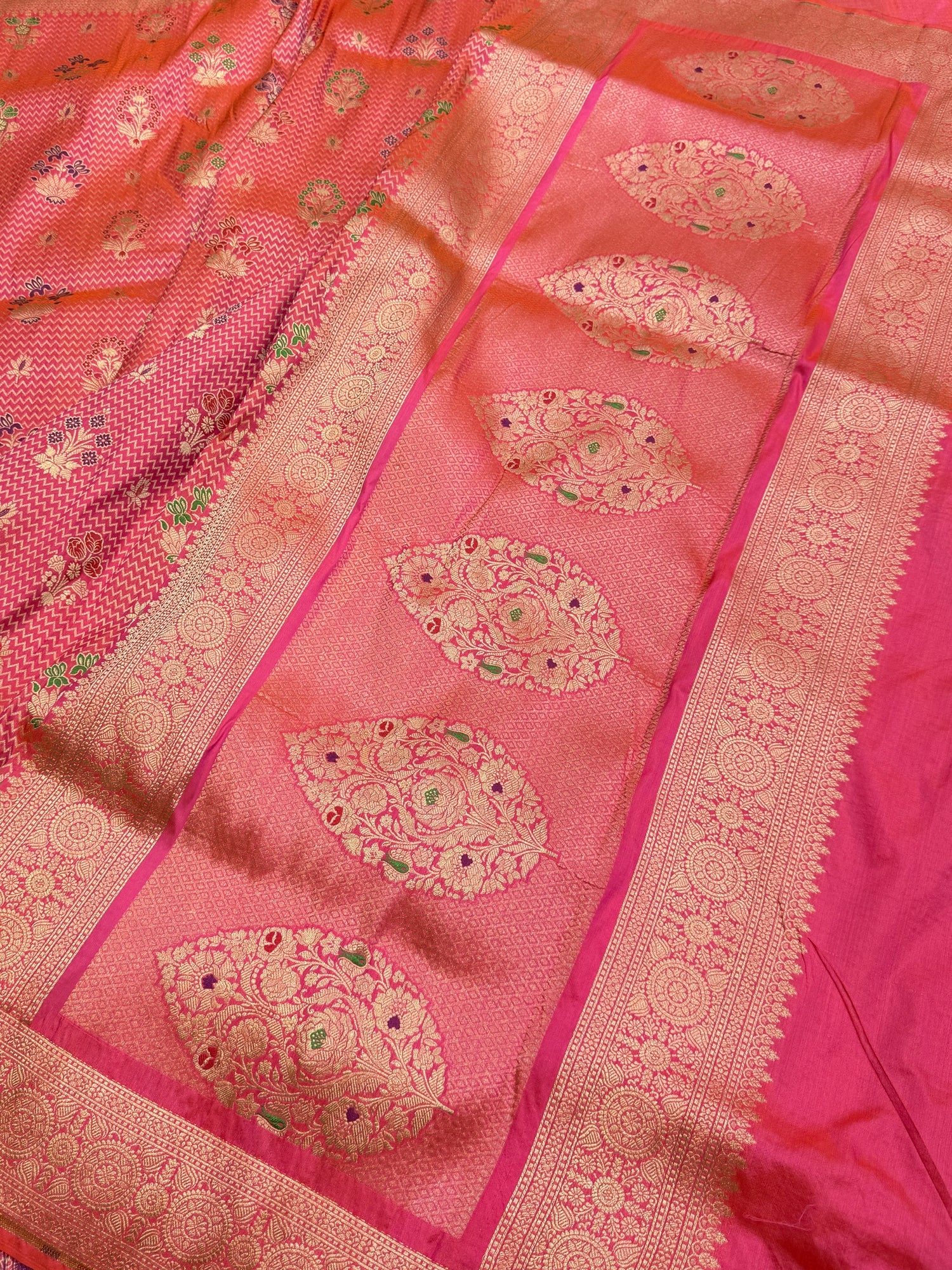 Banarasi Minakari Pure Silk Brocade Saree