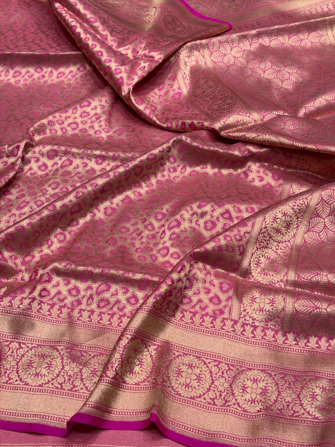 Banarasi Pure Silk Brocade Saree | 100% Pure Katan Silk with Minakari Work
