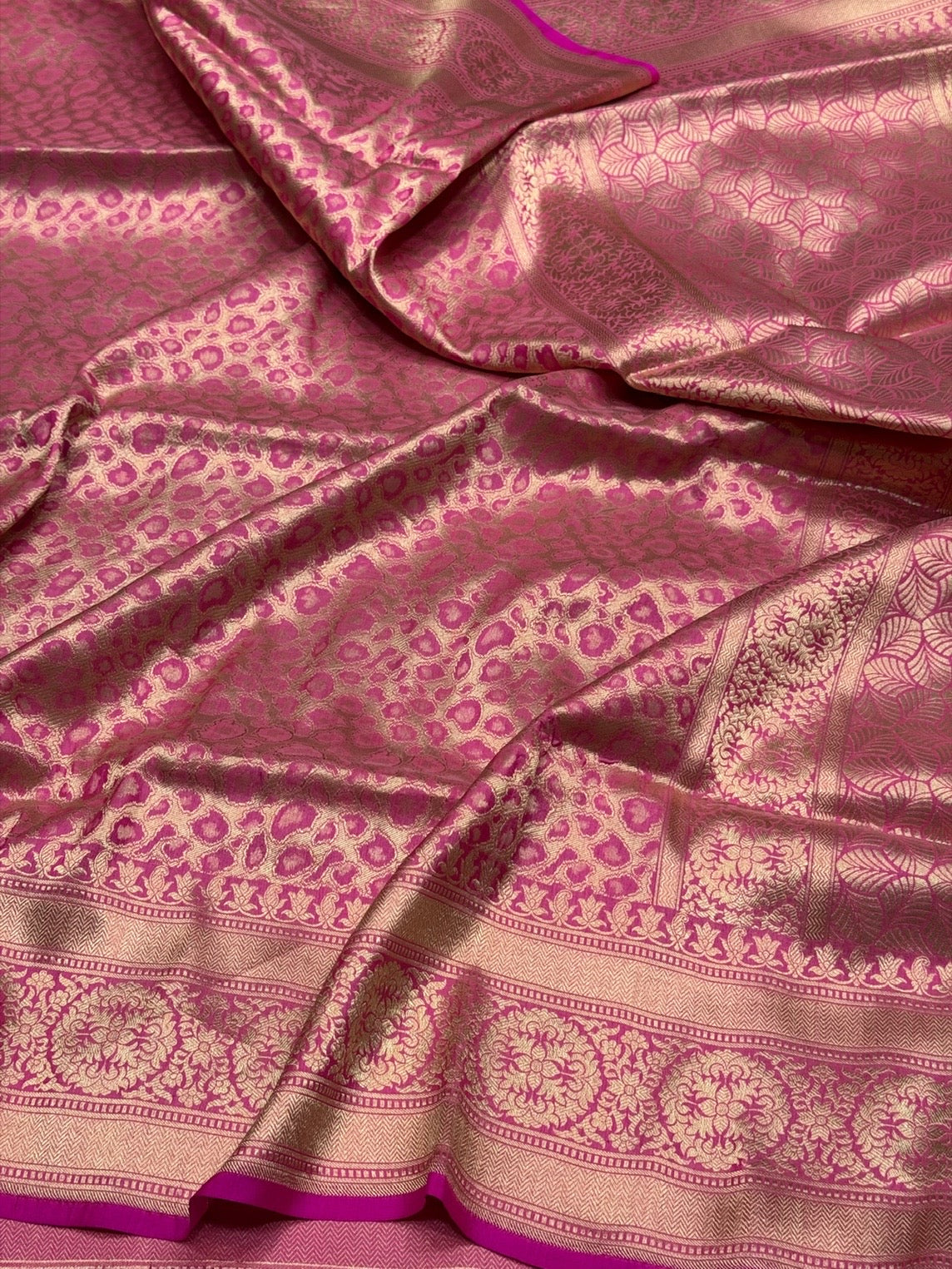 Banarasi Pure Silk Brocade Saree | 100% Pure Katan Silk with Minakari Work