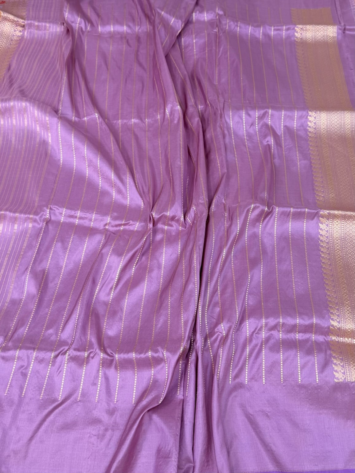 Mauve Handwoven Pure Banarasi Katan Silk Saree