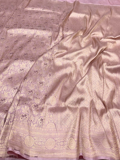 Banarasi Minakari Pure Katan Silk Brocade Saree