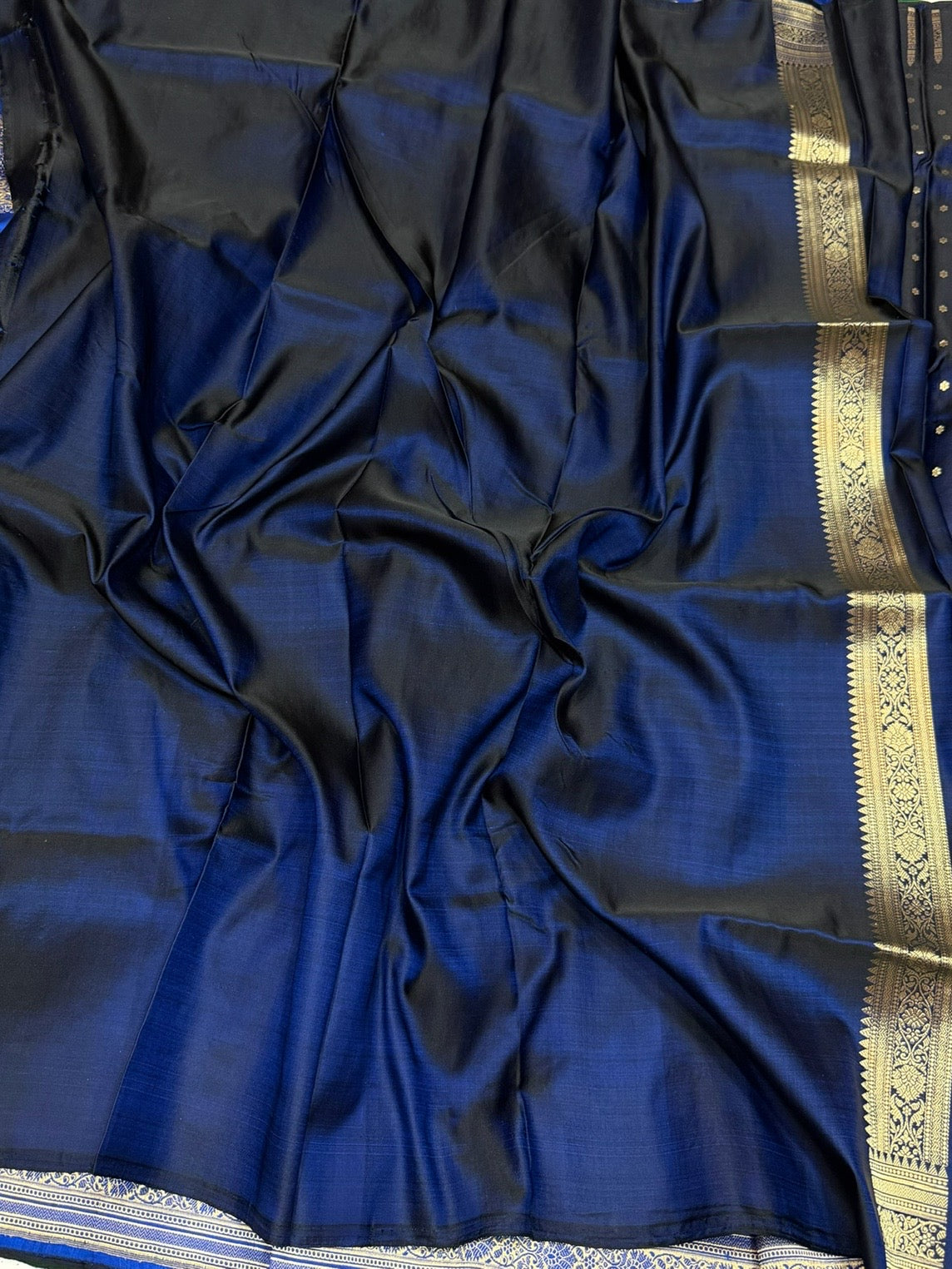 Banarasi Vintage Pure Satin Silk Saree