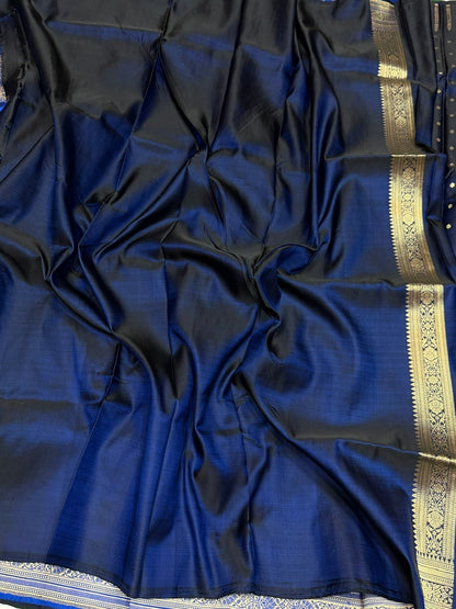 Banarasi Vintage Pure Satin Silk Saree