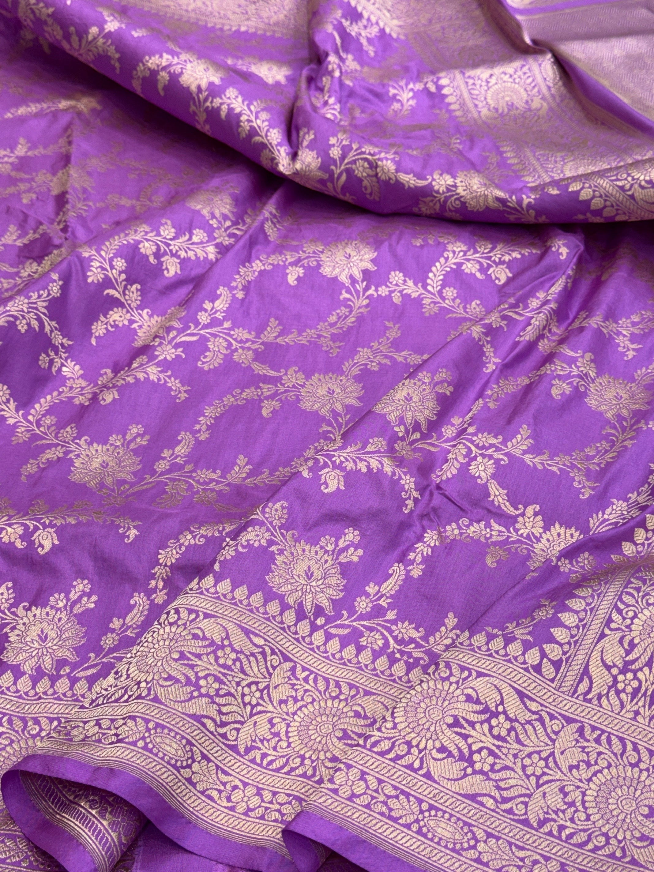 Banarasi Pure Katan Silk Saree | Pure Silk | Cutwork Technique | Banarasi Katan Silk Saree