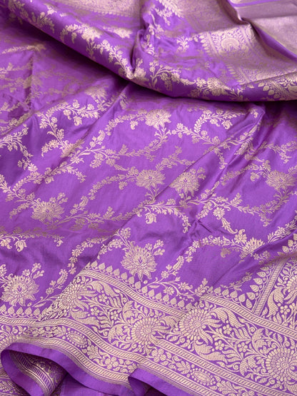Banarasi Pure Katan Silk Saree | Pure Silk | Cutwork Technique | Banarasi Katan Silk Saree