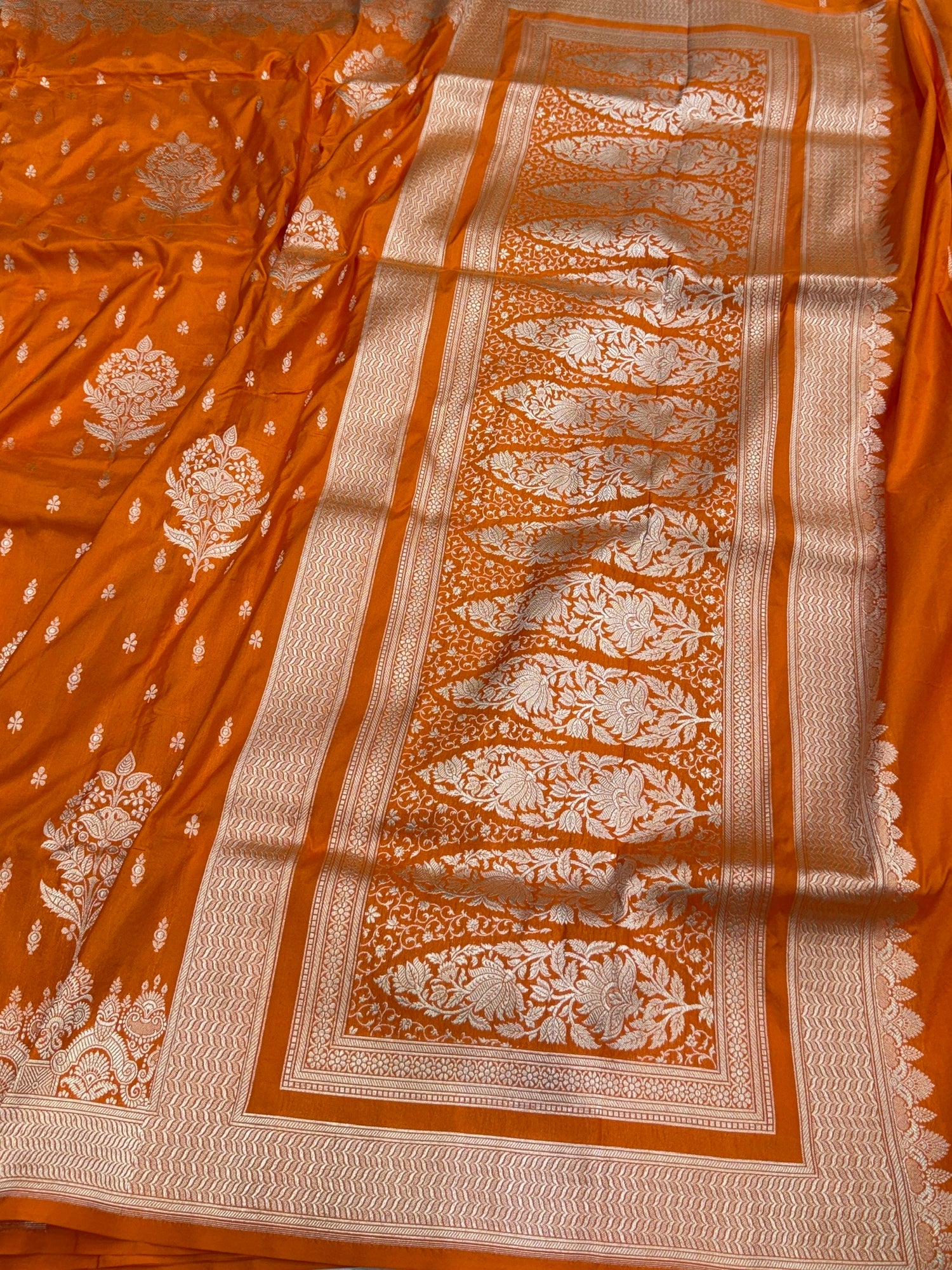Banarasi Pure Katan Silk Saree | Pure Silk | Cutwork Technique | Banarasi Katan Silk Saree