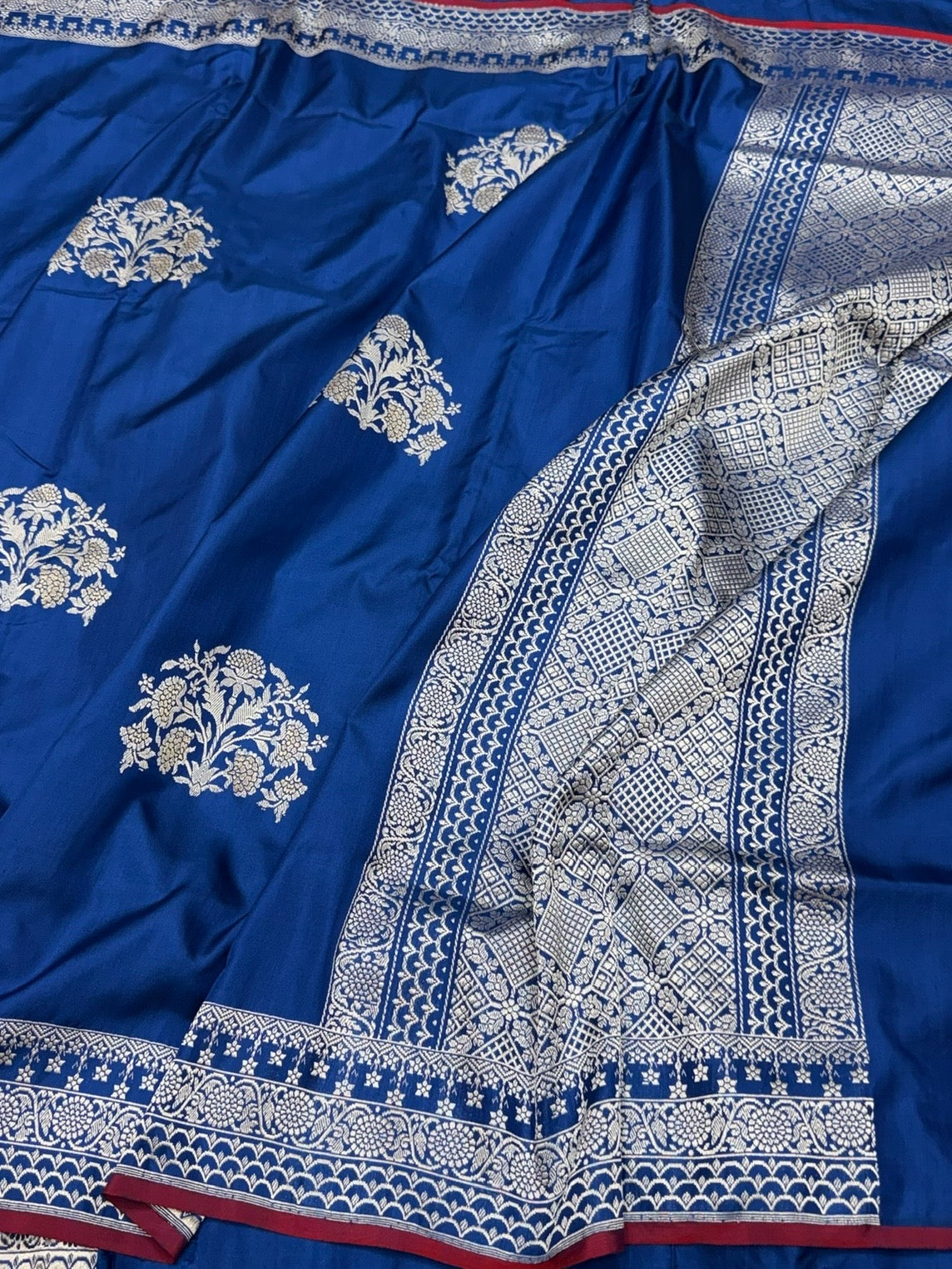 Royal Blue Handwoven Ektara Silk Saree