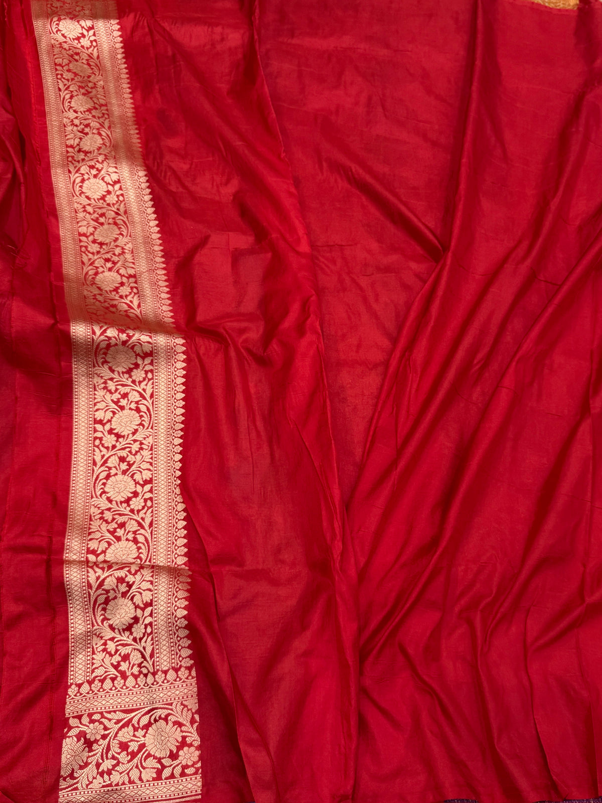 Red Rangkaat Banarasi Pure Katan Silk Saree