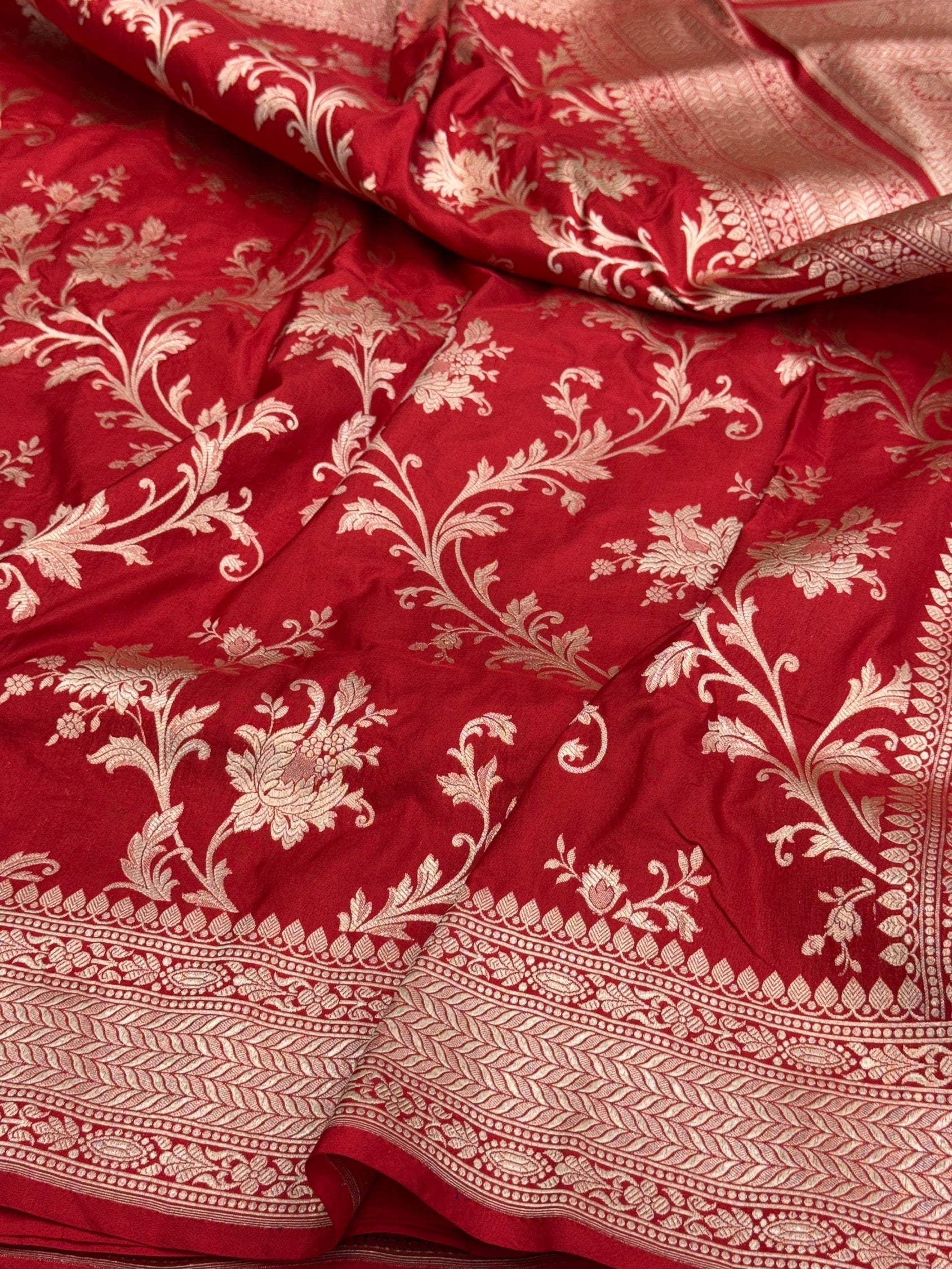 Banarasi Pure Katan Silk Saree | Pure Silk | Cutwork Technique | Banarasi Katan Silk Saree