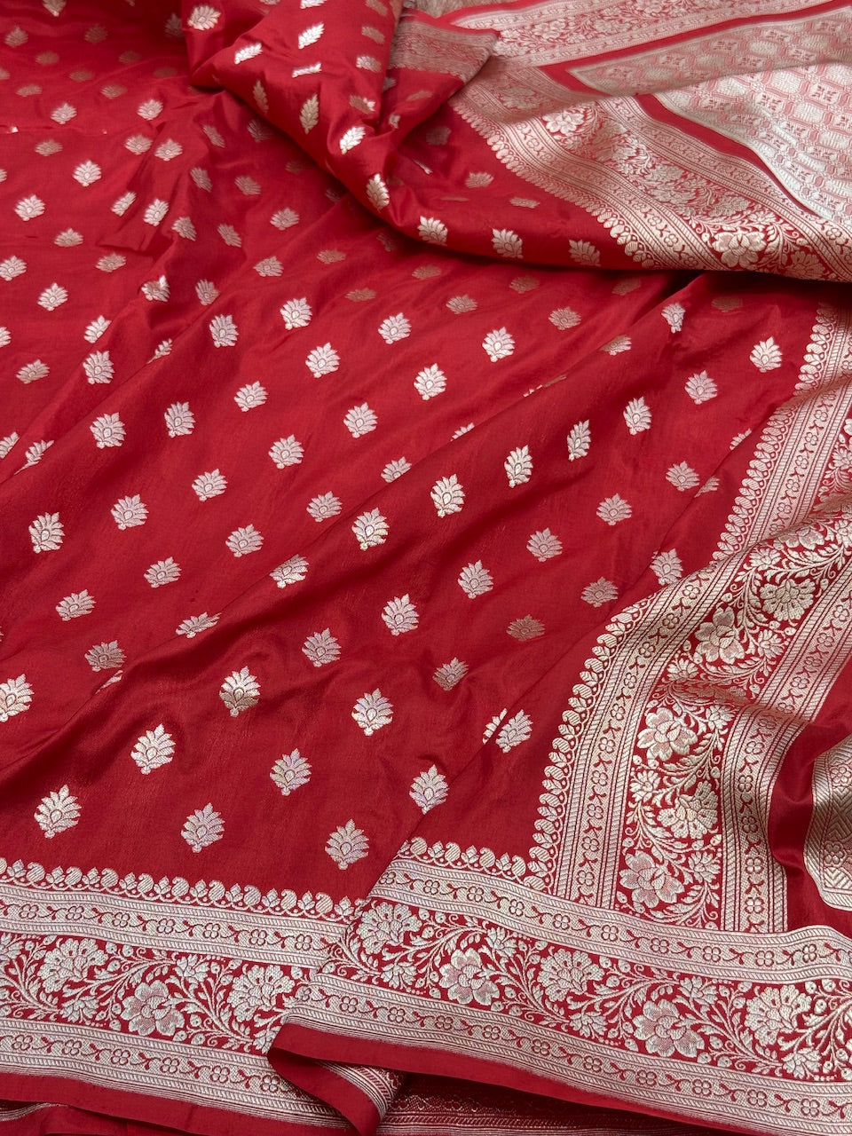 Banarasi Pure Katan Silk Saree | Pure Silk | Cutwork Technique | Banarasi Katan Silk Saree
