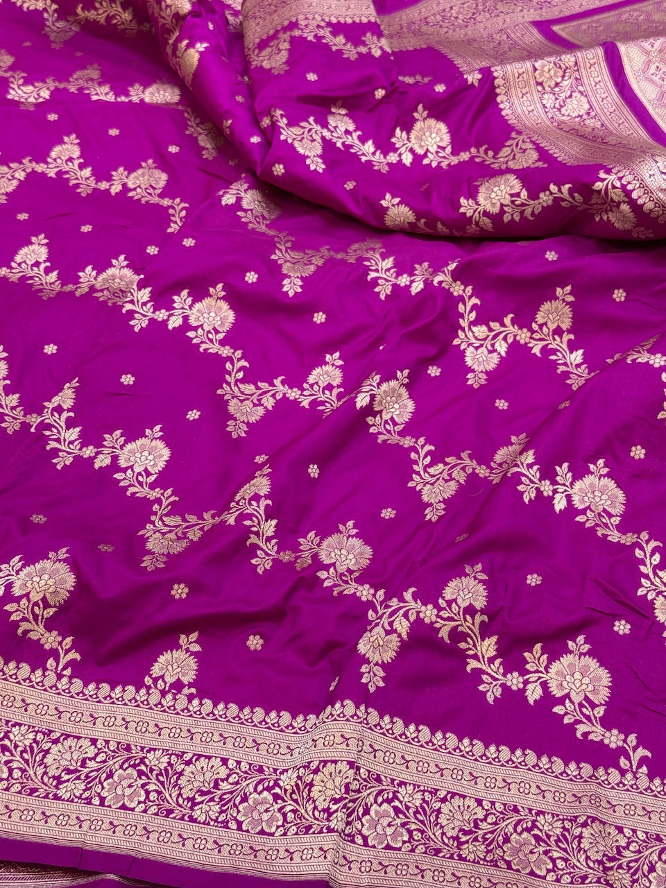 Banarasi Pure Katan Silk Saree | Pure Silk | Cutwork Technique | Banarasi Katan Silk Saree