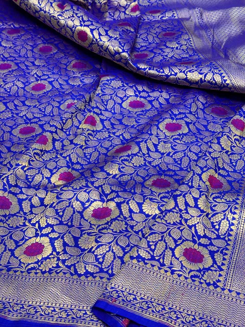 Banarasi Minakari Pure Katan Silk Brocade Saree