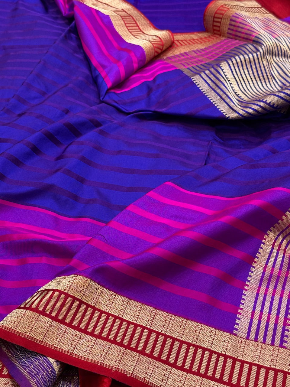 Handwoven Banarasi Pure Mashru Satin Silk Saree