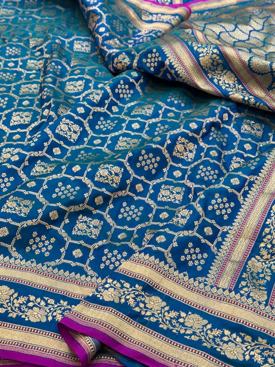 Banarasi Pure Katan Silk Saree | Pure Silk | Cutwork Technique | Banarasi Katan Silk Saree