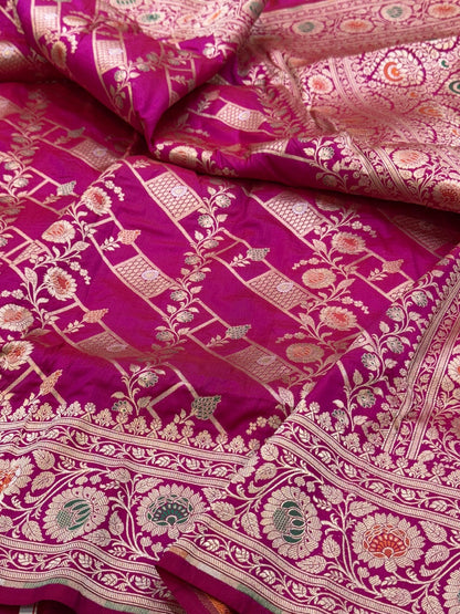 Banarasi Minakari Pure Silk Saree