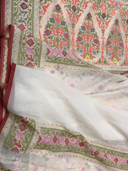 Banarasi Pure Muslin Cotton Jamdani Saree