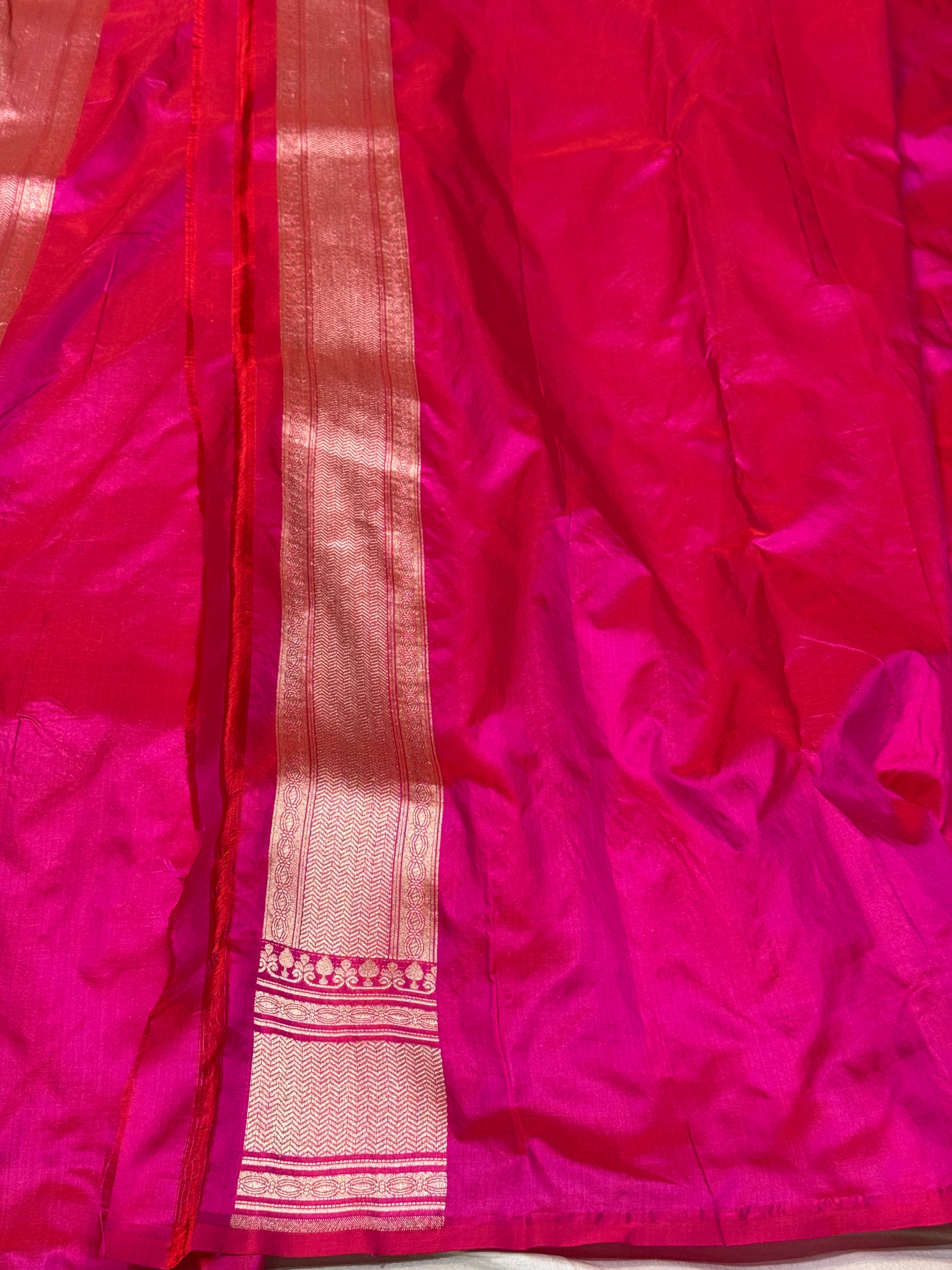 Banarasi Pure Silk Brocade Saree – Luxurious Katan Silk with Intricate Brocade Weave