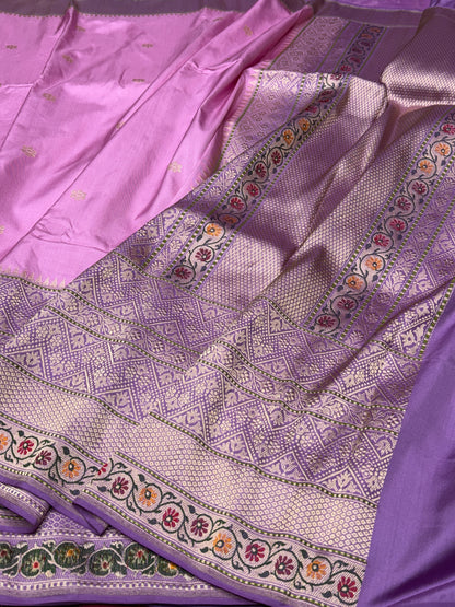 Handwoven Ektara Pure Banarasi Silk Saree