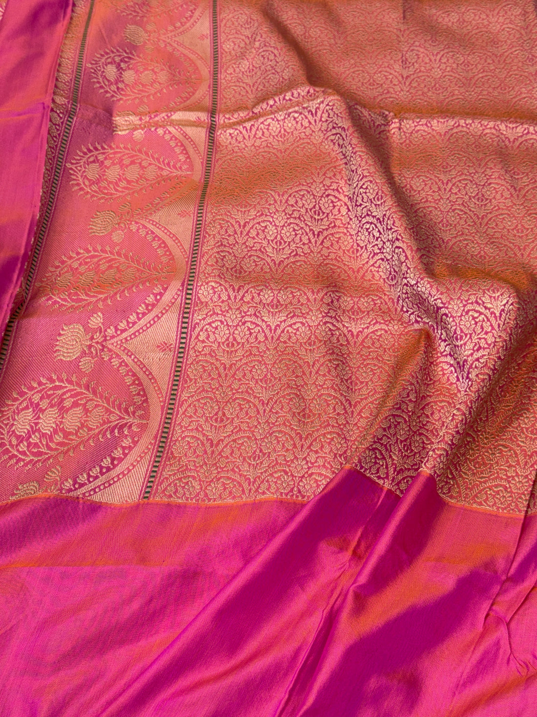 Mustard Yellow Handwoven Banarasi Ektara Pure Silk Saree