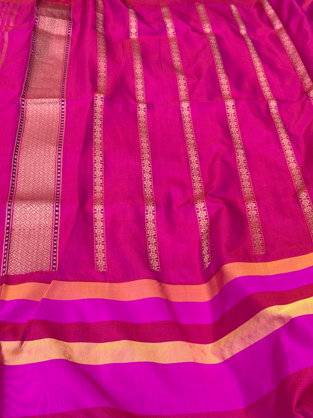 Powder Pink Handwoven Banarasi Ektara Pure Silk Saree