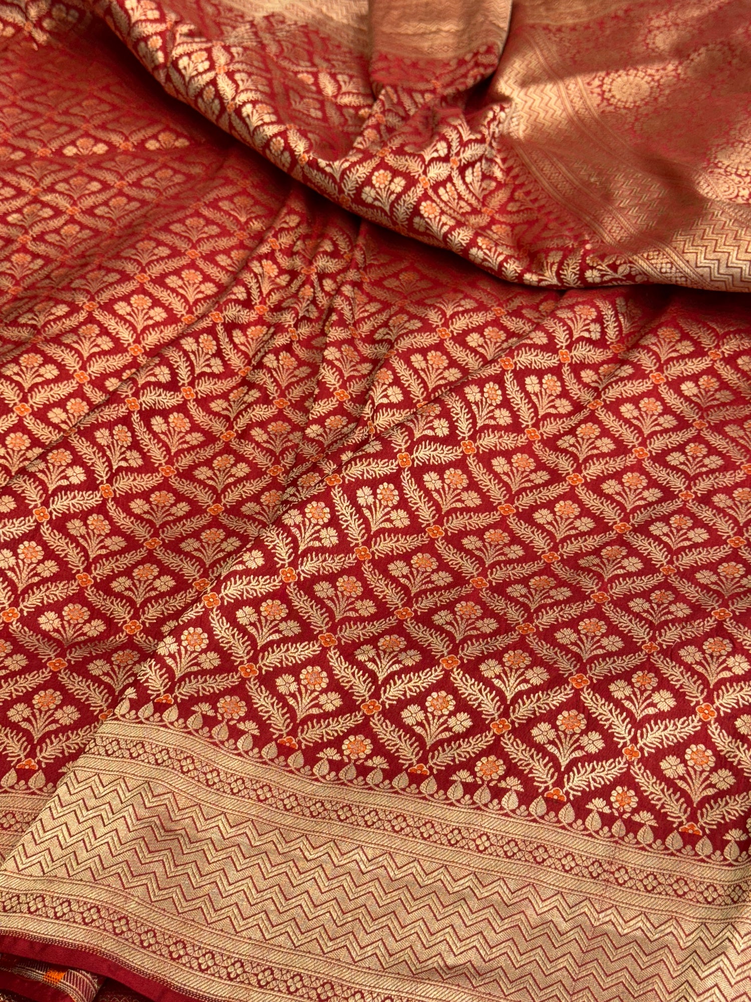 Banarasi Minakari Pure Silk Brocade Saree